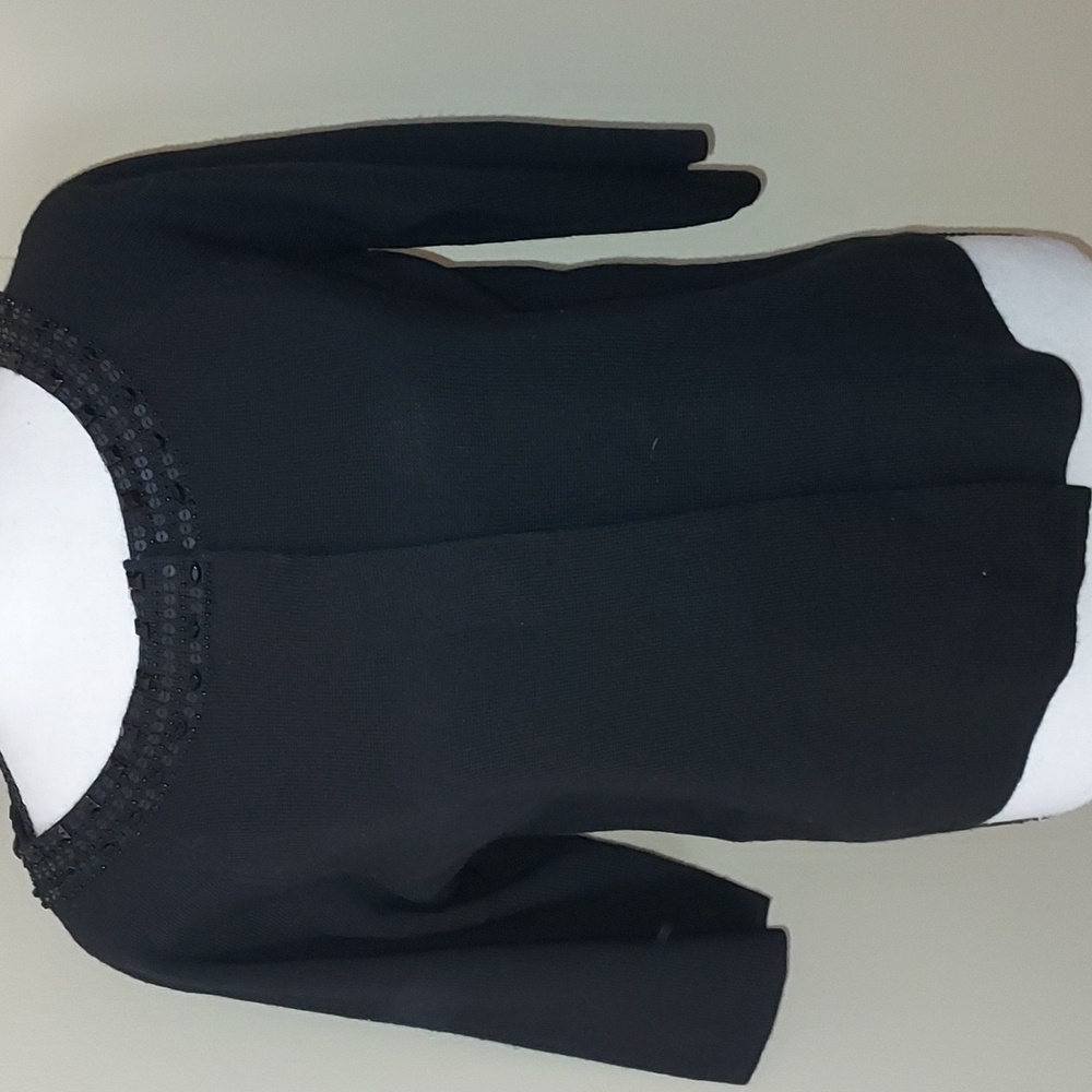Ann Taylor LOFT Black Wool Blend Sweater